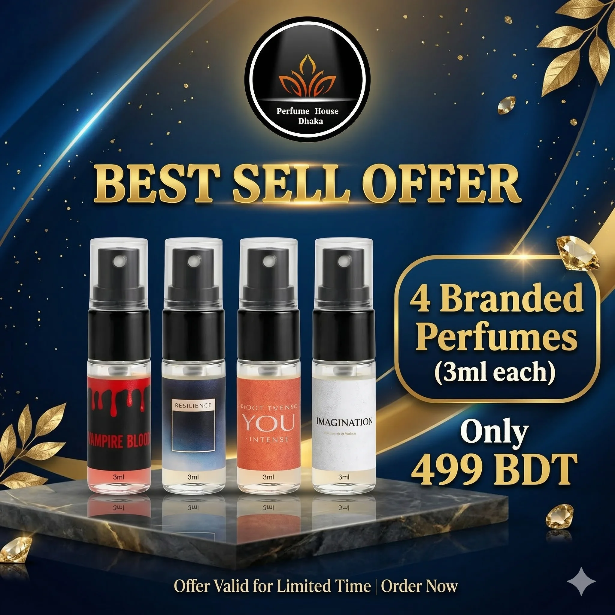 Mini Perfume Pocket Friendly(3ml*4)