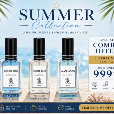 Combo White Oud,Imagination & Ocean Blue 15ML