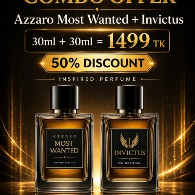 Combo offer Azzaro most wanted + Invictus 50% discount Offer